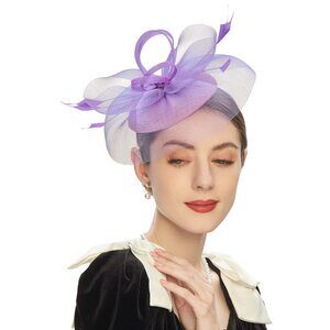 4432 Tea Party Fascinator Kentucky Derby Hat Pillbox Headband